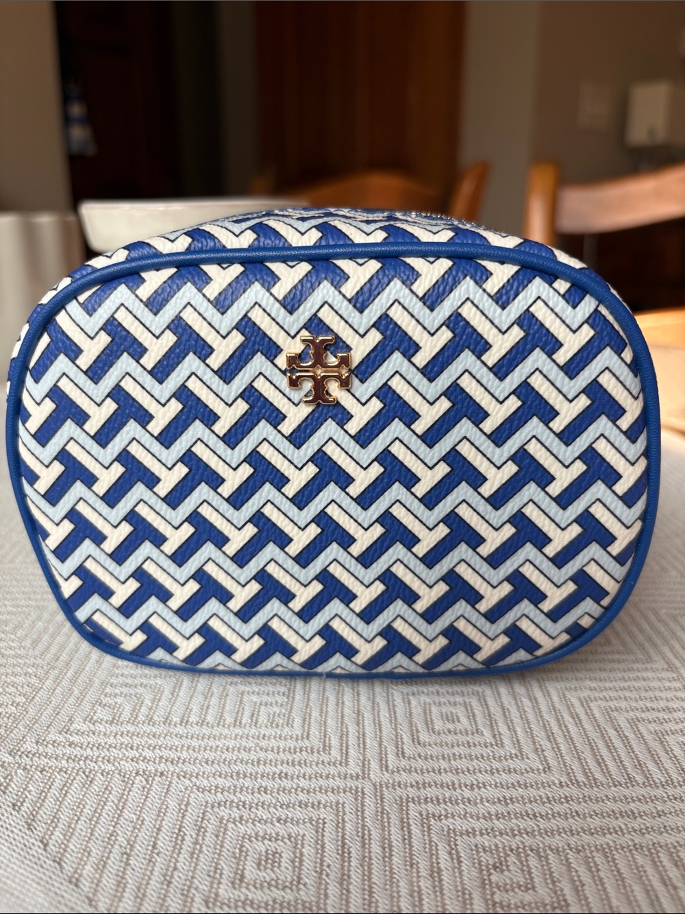 Tory Burch T Zag Cosmetic Pouch